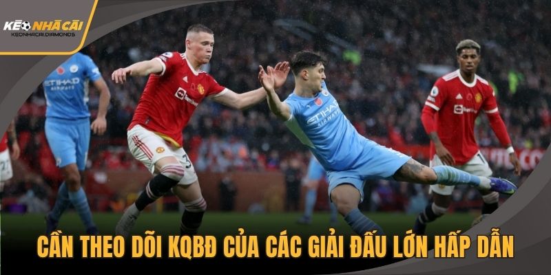 Cần theo dõi KQBĐ của các giải đấu lớn hấp dẫn