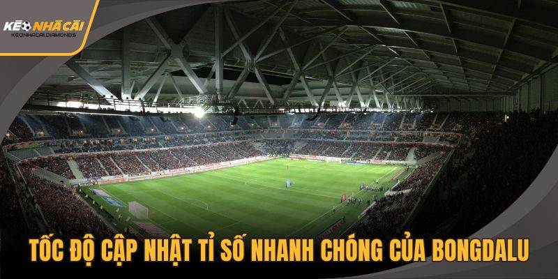 Tốc độ cập nhật tỉ số nhanh chóng của Bongdalu