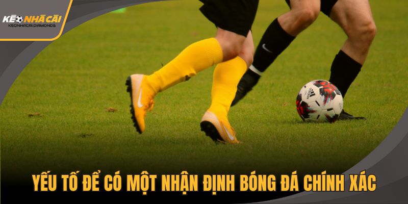 Yếu tố để có một nhận định bóng đá chính xác